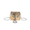 La popular bolsa tipo cubo de este año 2023 principios de otoño nueva bolsa con cadena bolso de hombro con estampado de piedra lindo mini bolso cruzado para mujer