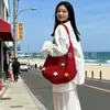 Bolso de Hombro Tejido Hueco de Verano para Mujer 2025 Nuevo Estilo Bolso de Punto con Flor de Hilo Gran Capacidad Bolso Tote
