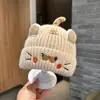 Gorro de Bebé Otoño e Invierno Lindo Súper Lindo Gorro de Lana Infantil Cálido de Invierno Protección para los Oídos Gorro de Punto para Bebé