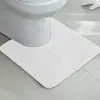 Alfombrilla de Inodoro en Forma de U de Lana de Cordero Transfronteriza, Alfombrilla Antideslizante y Absorbente de Agua para Baño, Alfombra de Baño para Inodoro, Venta al por Mayor y Dropshipping