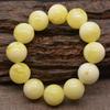 Pulsera de néctar blanco puro de alta calidad para hombres y mujeres, cuentas redondas, pulsera de cera de abeja blanca rusa, cuentas, flores, texto de miel, pulsera de ámbar de juego