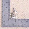 Venda Quente Transfronteiriça Liga Mista Instrumento Musical Nota Guitarra Chifre Série Pingentes Pulseira Colar DIY Acessórios de Joias