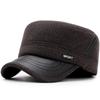 Gorra Hombres Invierno Cálida Lana Pico Gorra Béisbol Orejeras Invierno Hombre Mayor Hombre Mayor