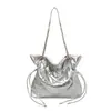 Bolso grande de alta calidad para mujer, nuevo bolso tote acolchado de moda primavera-verano 2026, bolso de hombro cruzado con cadena