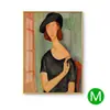 Pintura Suspensa Modigliani Estilo Nórdico Pintura Decorativa Figura Estúdio Hotel Pintura de Parede Sala de Estar Murais Decorativos