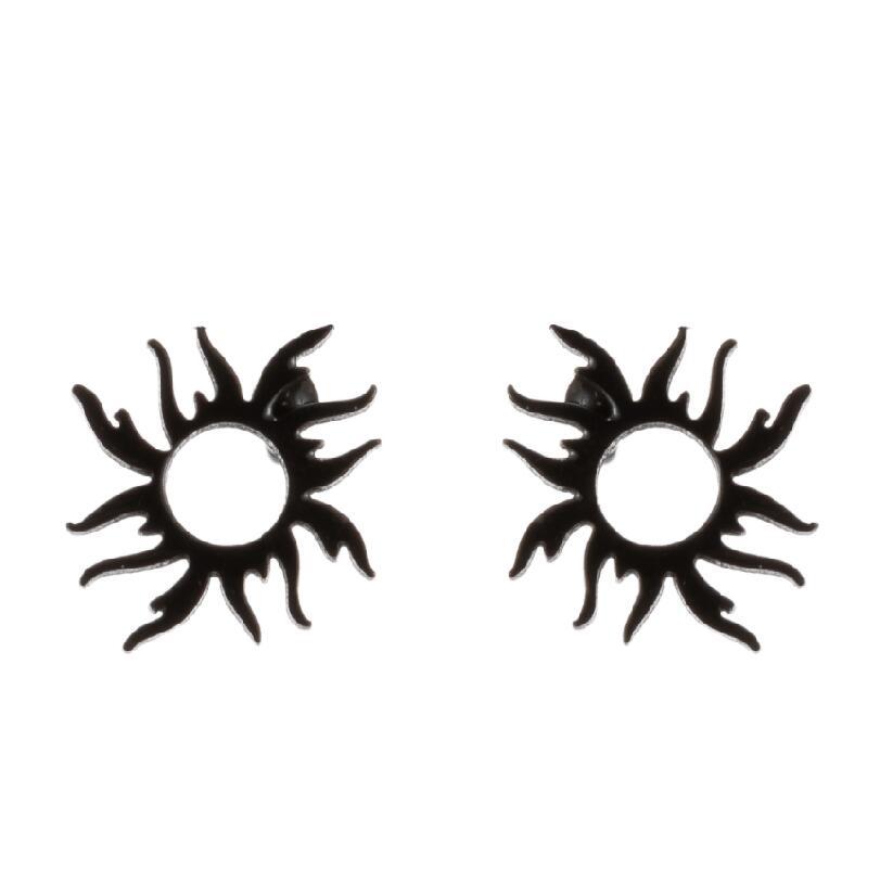 Ethnic Sun Totem Stud Earrings