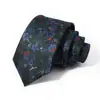 Gravata Masculina Poliéster Seda Bordada Amarrada à Mão Gravata Masculina Transfronteiriça Mais Vendida 8cm Gravata Masculina de Alto Padrão Fábrica de Shengzhou