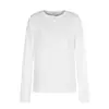 Camiseta Casual de Manga Longa Estilo Americano 11Kn para Homens e Mulheres, Solta e Simples, Macia e Elástica, Camisa Básica Henley com Gola Redonda