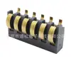 Conector Horizontal de Batería de Presión Positiva 1-10P con Espaciado de 3.0 y Altura de 6.0, Base de Carga de Bronce Fosforado con Resorte