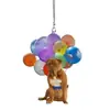 Gato y Perro de Globo Coloridos Decoración Animal Colgante para Espejo Retrovisor de Coche Colgante Plano Llavero de Mochila Accesorios Colgante