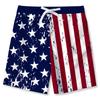 Venta al por mayor transfronteriza directa de fábrica Europa y Estados Unidos estampado digital estilo camuflaje de bandera para niños shorts de playa sol de mar