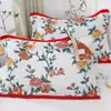 Toalla de almohada de algodón de gasa gruesa de ocho capas 52 cm * 78 cm suave toalla de almohada para pareja de caramelo toalla de almohada de dibujos animados cama