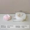 Molde de silicona de flor de peonía, flor en relieve, rosa, molde para vela DIY de San Valentín, molde para pastel de flor tridimensional