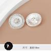 Botões Chanel de Metal de Alta Qualidade Botões Decorativos Redondos de Pérola para Casaco Feminino Casaco de Lã Suéter Roupas