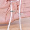 Banda elástica para las orejas con cuerda para mascarilla, hecha a mano, para puente nasal de mascarilla KN, 95 unidades, banda de goma plana, accesorios