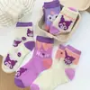 Meias Finas Estilo Coreano para Meninas Primavera e Outono Novas Meias Infantis Meninas Pequenas Antiderrapantes Meias de Primavera e Outono Meias Infantis de Cano Médio