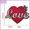 Suministro directo de fábrica Danza toalla en forma de corazón insignia bordada insignia parche parche de tela accesorios de ropa joyería