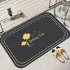 Alfombra Antideslizante para Baño Transfronteriza, Felpudo para Entrada de Inodoro, Alfombrilla Absorbente de Secado Rápido para Suelo de Puerta de Baño, Felpudo Doméstico de Tierra de Diatomeas