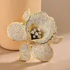 Broche Sentido Avanzado Nicho Circonita Copo de Nieve Loto Perla Hombres y Mujeres Vintage Corsage Rosa Todo-partido Accesorios Elefante