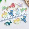 Pendente DIY de Animal Dinossauro Desenho Animado Fofo Transfronteiriço Pingente para Chaveiro Brincos Acessórios de Joia Liga