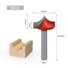 Conjunto de 6 Facas de Escultura Pontiagudas Vermelhas e Laranjas, Fresadora, Ferramenta para Máquina de Gravação, Faca para Painel de Porta, Ferramenta para Marcenaria com Padrão de Escultura Fina