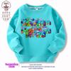 Sudadera de Jardín de Infancia Ropa de Jardín Algodón Estilo Otoño e Invierno Unisex para Niños Manga Larga Forro Polar Estampado Superior Estilo Moderno