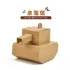 Materiales Manualidades DIY para Niños Tanque Coche Avión Caja de Cartón para Colorear Modelo Cáscara de Cartón Papel Cartón Cartón
