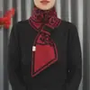 Cachecol Tricotado Pied-de-Poule para Mulheres, Aquecedor de Pescoço Preguiçoso, Dupla Face, Novo Versátil Estilo Coreano Inverno 2023 Decorativo Elegante