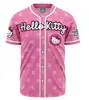 Deportes al Aire Libre Nuevo Europeo y Americano Hombres y Mujeres Comercio Exterior Impresión 3D Verano Holgado Traje de Béisbol Camiseta de Manga Corta Competición Softbol