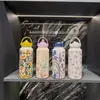 Taza Termo de Gran Capacidad Estilo Nuevo Transfronterizo Dibujos Animados Portátil al Vacío para Niños Estudiantes Deportistas Botella de Agua Taza de Agua Impresa para Exteriores