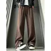 Pantalones deportivos casuales de alta gama, elegantes, con un sutil brillo y cordón, nueva colección otoño/invierno 2026, versátiles, adelgazantes y con un diseño de pierna ancha y fluido