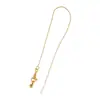 Distrito de Lu Pino Banhado a Ouro 18K Cobre Alta Retenção de Cor Corrente de Gergelim Corrente Universal Pulseira Ajustável Colar Corrente DIY Feita à Mão