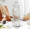 Vaso de Vidro Criativo Estilo Europeu Simples Nutrição Hídrica Planta Verde Rica em Bambu Flores Flores Secas Oramentos Decorativos para Sala de Estar Garrafa de Vidro