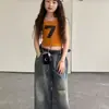 Colete de Verão com Design para Meninas com Alças Trançadas, Top Curto sem Costas, Top Estiloso sem Mangas para Bebês
