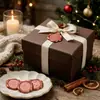 Adesivo de lacre de cera bordô cintilante Série de Natal convite de envelope decoração de garrafa de vinho adesivo de vedação