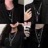 Collar para Mujer, Diseño Moderno y Único con un Toque de Lujo, Cadena para Clavícula en Forma de Corazón, Collar para Suéter que No se Desvanece, Cadena para el Cuello que No se Desvanece para Hombre