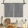 Toalla Waffle Clásica Blanca y Negra, Toalla de Mano para Baño Impresa a Doble Cara Transfronteriza, Paño de Cocina de Microfibra Supersuave