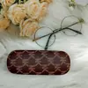 Estojo de Óculos de Moda Transfronteiriço, Estojo de Óculos Resistente à Pressão e Anti-Queda, Estojo de Óculos Retro para Miopia para Estudantes Homens e Mulheres, Estojo para Óculos de Sol