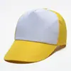 Fabricantes de sombreros publicitarios para voluntarios al por mayor gorra de algodón para niños con impresión de logotipo personalizada combinación de colores gorra de malla para viajes