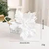 Venda quente transfronteiriça Decorações de flores de Natal Champanhe prata Glitter Flor de Natal Árvore de Natal Flor decorativa em estoque