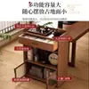 Estante para Tés Estantería Organizador Multicapa Vitrina para Juegos de Té Estante de Exhibición para Sala de Té Pequeña Madera Maciza Estilo Chino Nuevo a Prueba de Polvo