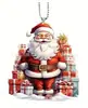 Navidad Papá Noel Colgante Transfronterizo Nuevo Acrílico Plano Coche Retrovisor Colgante Fiesta Colgante Joyería