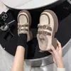 Zapatos Mary Jane Frances de Plataforma con Lazo y Forro de Felpa, Zapatos de Algodón, Nuevo Estilo Japonés Invierno 2025 Zapatos de Cuero que Aumentan la Altura para Mujer