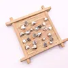 Acessórios de joias de liga DIY transfronteiriços 100 por pacote de contas soltas com contas material para pulseira colar Contas em formato de coração de prata Xizang