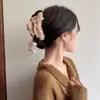 Pinza para el Cabello de Malla Burbuja de Nube para Mujer 2023 Nuevo Pinza de Tiburón Grande con Pluma Accesorio para el Cabello Pasador Lazo