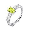 Anillo de plata esterlina s925 de piedra natural transfronterizo anillo ajustable de espato multicolor explosiones de libro rojo pequeño accesorios de alta gama mujeres