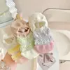 Meias Listradas para Mulheres Ins Tendência Verão Finas Seda de Vidro Meias Cano Baixo Invisíveis Menina Doce Japonesa