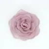 Grampo de Cabelo Flor de Camélia Tridimensional Flor Queimada Coreana Flor de Seda Organza Peônia Rosa de Tecido DIY Acessórios de Cabelo 6cm