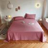 Sábana de Color Sólido Estilo Ins Pieza Única Dormitorio Estudiante Sábana Simple Engrosada Agradable al Tacto