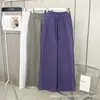 Calça de Moletom Lulu Bling Estilo Igual Outono e Inverno Forrada com Fleece Cintura Alta Cordão Perna Larga Casual Esportiva Emagrecedora Perna Reta para Mulheres